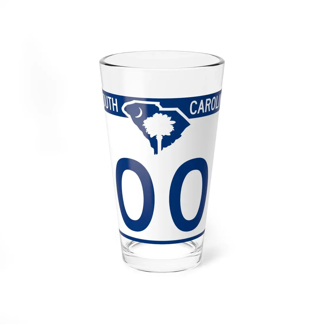 South Carolina X (South Carolina) (Road Sign) Pint Glass 16oz 16oz - Go Mug Yourself