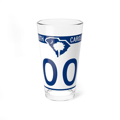 South Carolina X (South Carolina) (Road Sign) Pint Glass 16oz 16oz - Go Mug Yourself