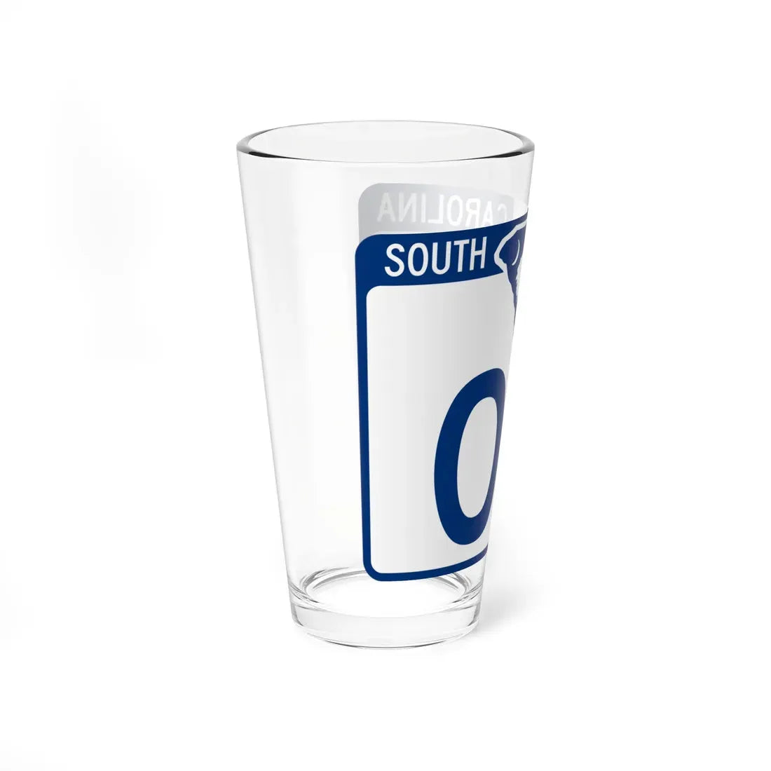 South Carolina X (South Carolina) (Road Sign) Pint Glass 16oz - Go Mug Yourself