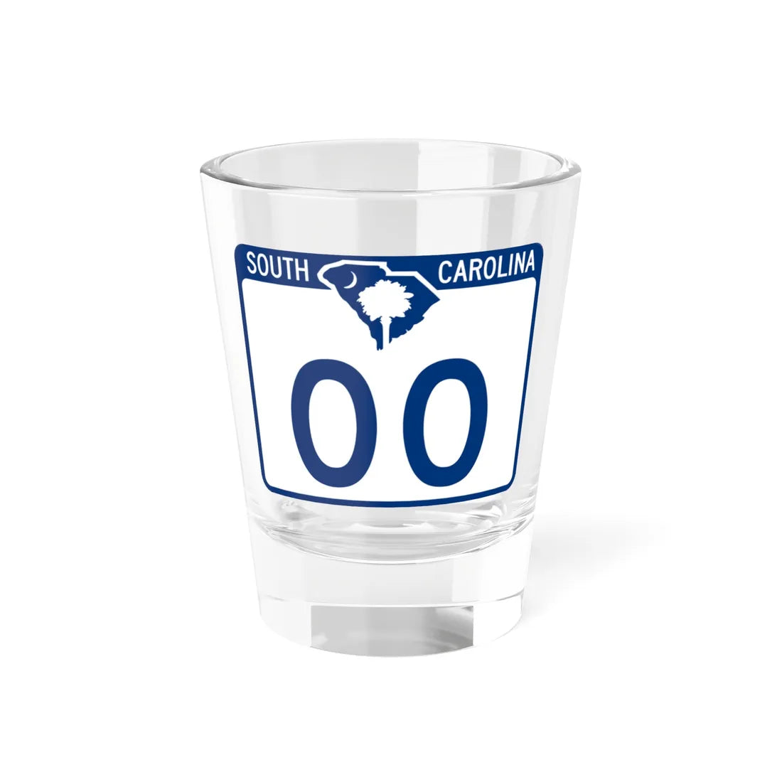 South Carolina X (South Carolina) (Road Sign) Shot Glass 1.5oz 1.5oz - Go Mug Yourself
