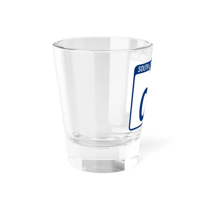 South Carolina X (South Carolina) (Road Sign) Shot Glass 1.5oz - Go Mug Yourself
