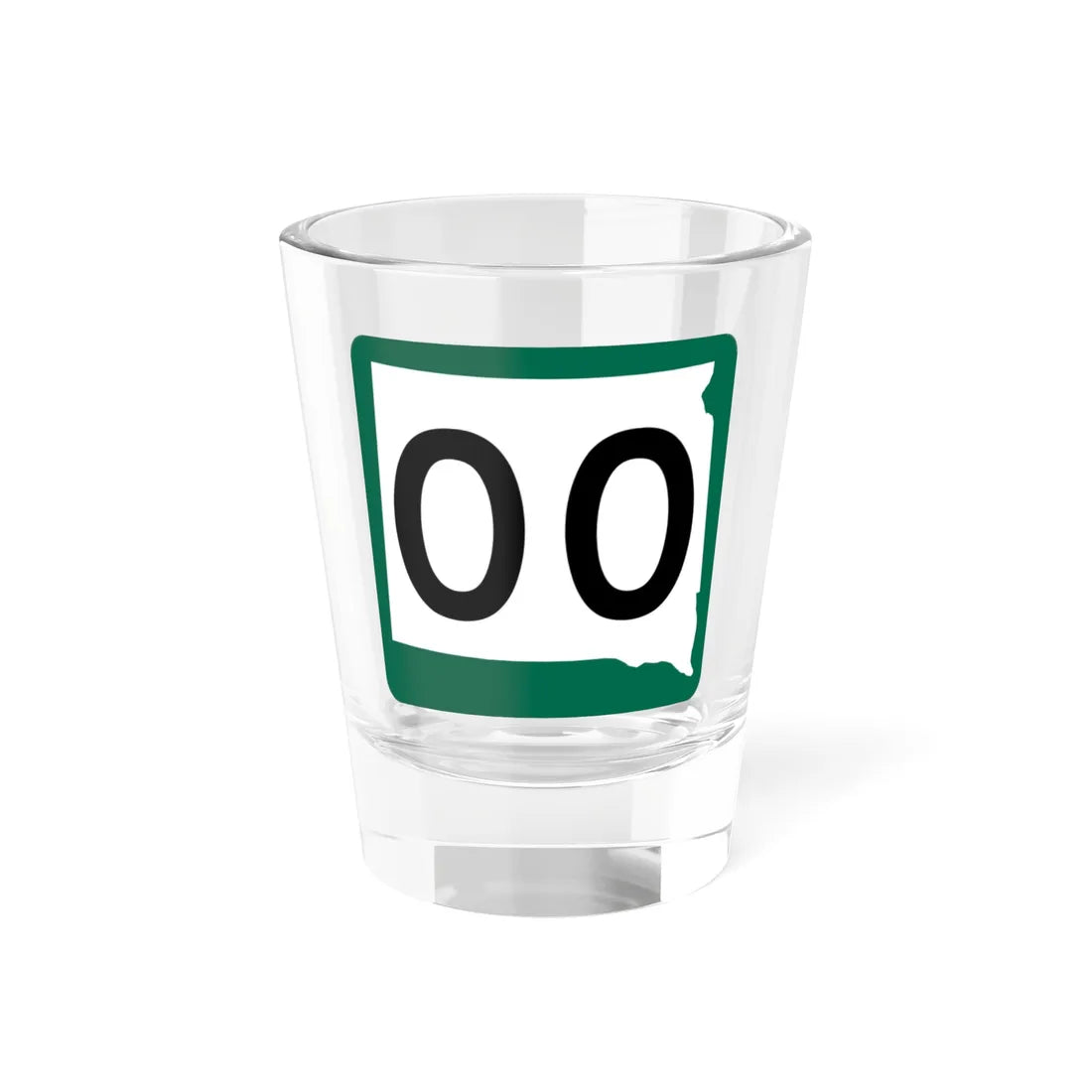 South Dakota 00 (South Dakota) (Road Sign) Shot Glass 1.5oz 1.5oz - Go Mug Yourself
