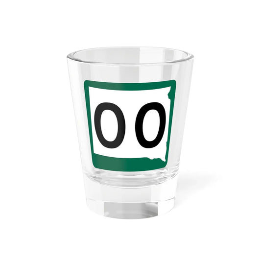 South Dakota 00 (South Dakota) (Road Sign) Shot Glass 1.5oz 1.5oz - Go Mug Yourself