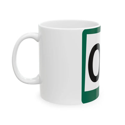 South Dakota 00 (South Dakota) (Road Sign) White Coffee Mug - Go Mug Yourself