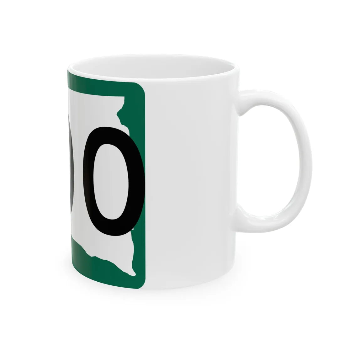 South Dakota 000 (South Dakota) (Road Sign) White Coffee Mug - Go Mug Yourself