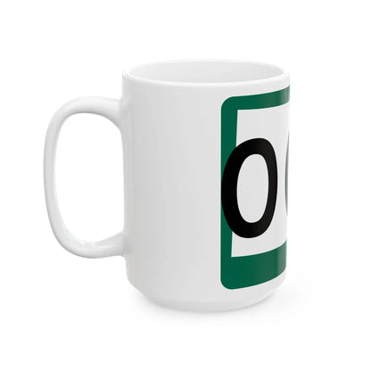 South Dakota 000 (South Dakota) (Road Sign) White Coffee Mug - Go Mug Yourself