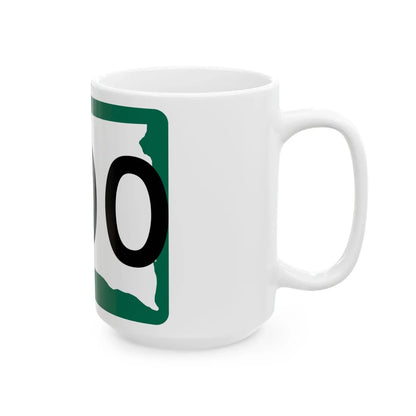 South Dakota 000 (South Dakota) (Road Sign) White Coffee Mug - Go Mug Yourself