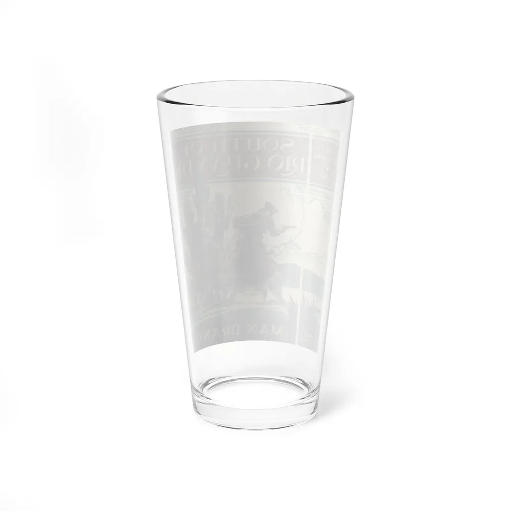 South of the Rio Grande, preliminary book covers 2, circa 1935 - Pint Glass 16oz - Go Mug Yourself