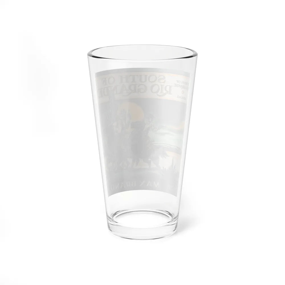 South of the Rio Grande, preliminary book covers 3, circa 1935 - Pint Glass 16oz - Go Mug Yourself