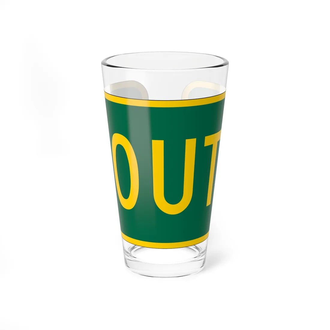 South plate GSP (New Jersey) (Road Sign) Pint Glass 16oz 16oz - Go Mug Yourself