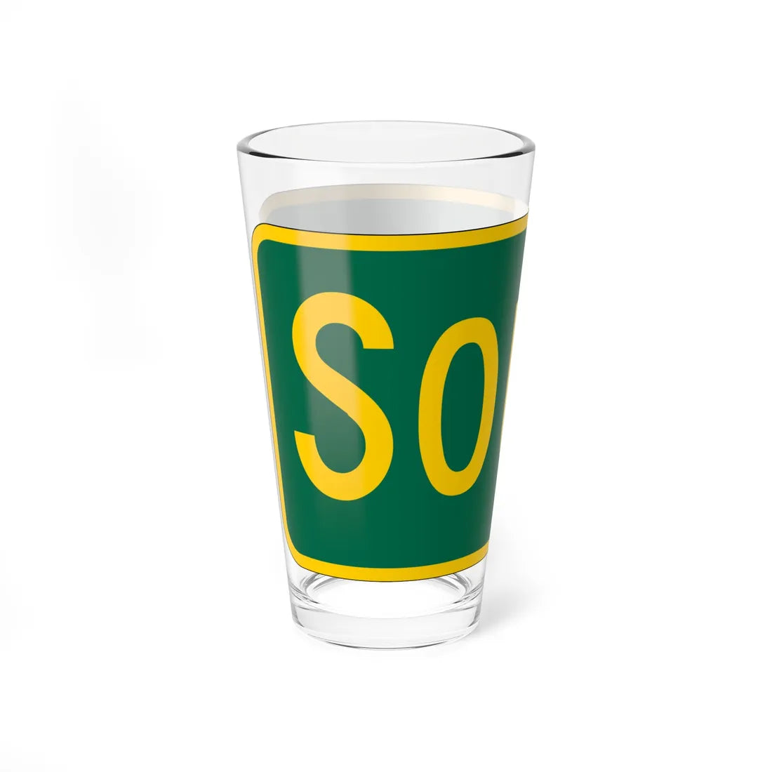 South plate GSP (New Jersey) (Road Sign) Pint Glass 16oz - Go Mug Yourself