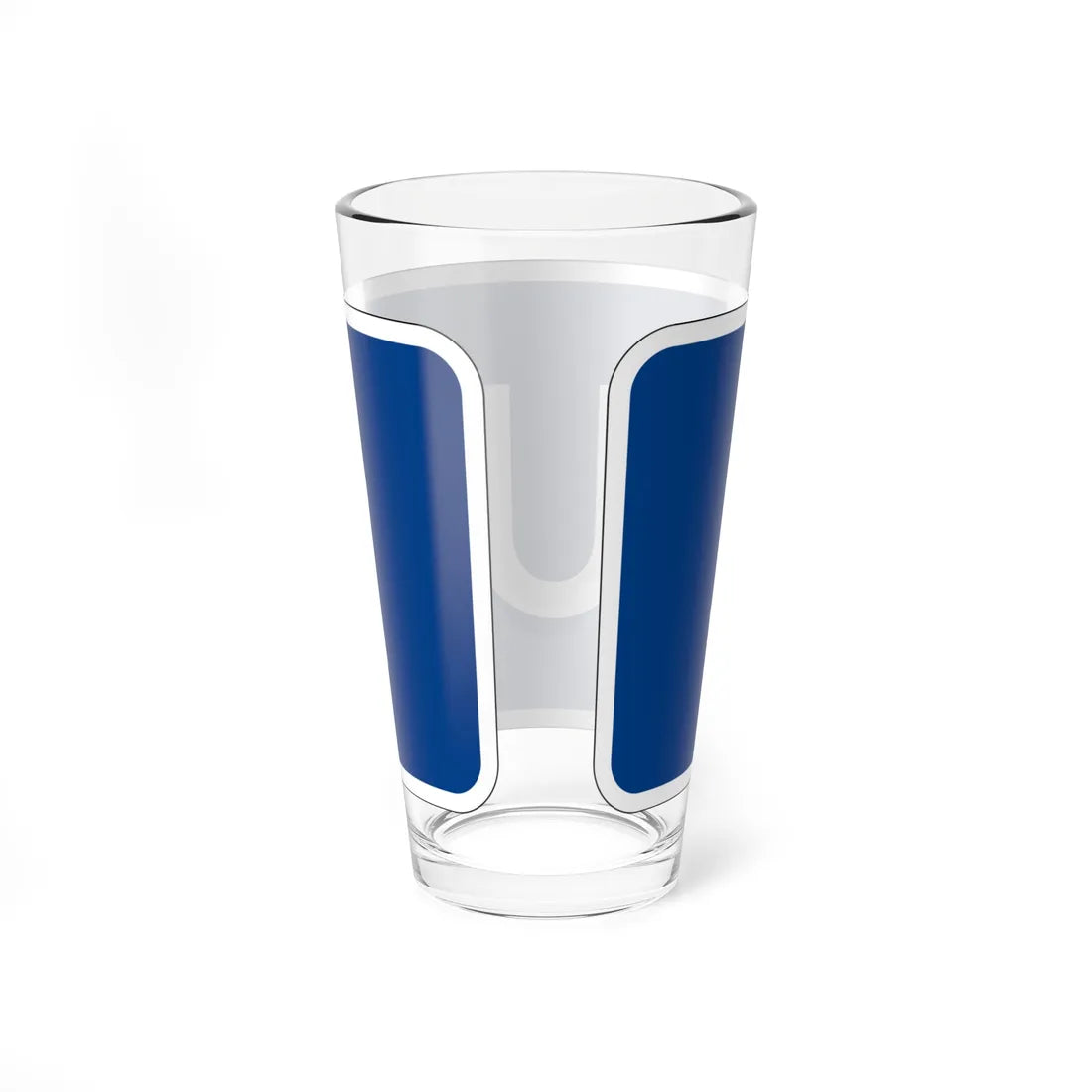 South plate small blue es (Puerto Rico) (Road Sign) Pint Glass 16oz - Go Mug Yourself