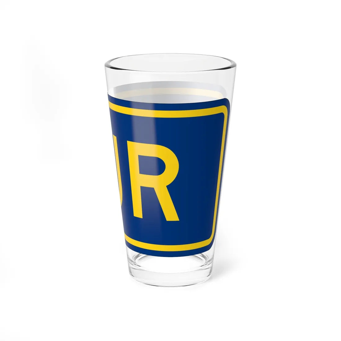 South plate small county es (Puerto Rico) (Road Sign) Pint Glass 16oz - Go Mug Yourself