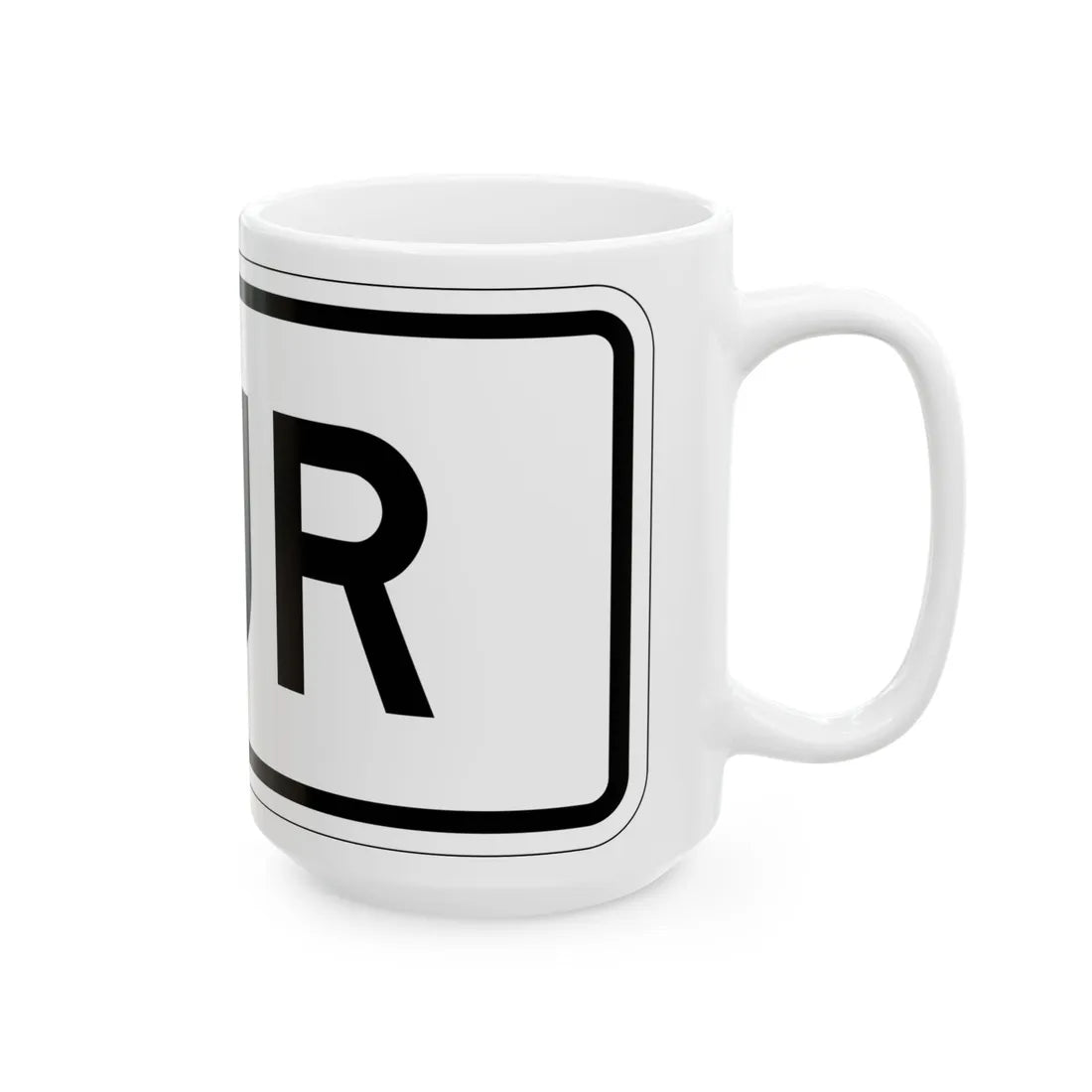 South plate small es (Puerto Rico) (Road Sign) White Coffee Mug - Go Mug Yourself