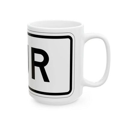 South plate small es (Puerto Rico) (Road Sign) White Coffee Mug - Go Mug Yourself