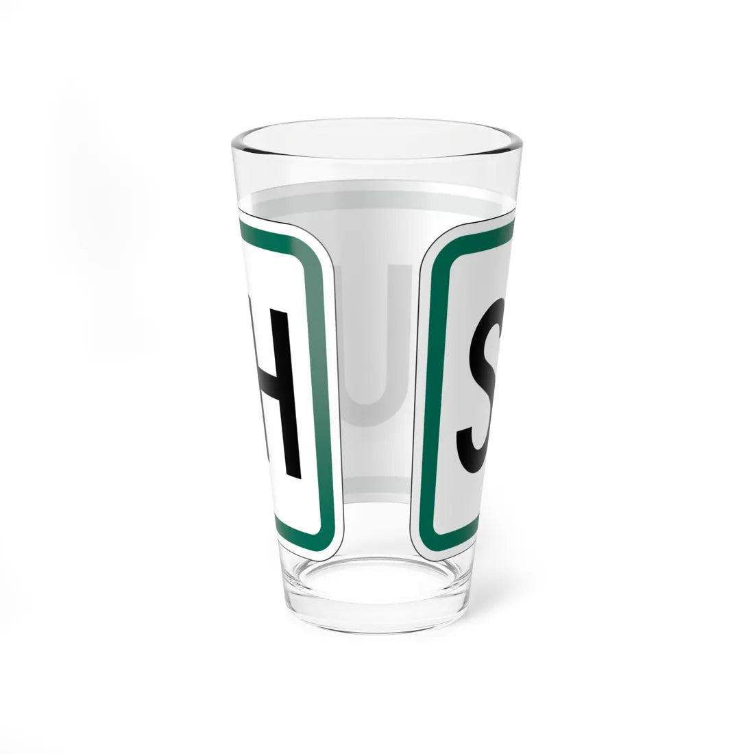 South plate small South Dakota (South Dakota) (Road Sign) Pint Glass 16oz - Go Mug Yourself