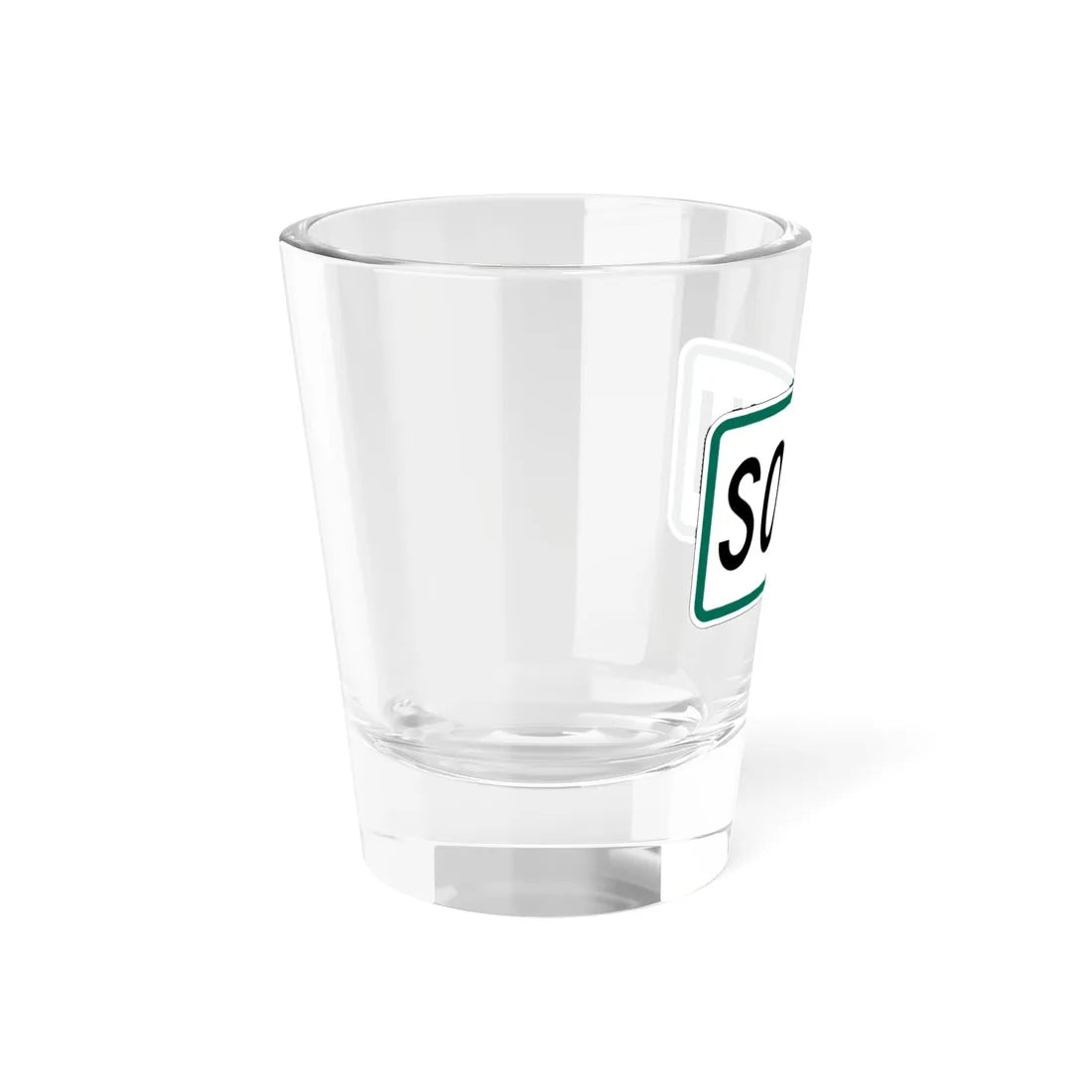 South plate small South Dakota (South Dakota) (Road Sign) Shot Glass 1.5oz - Go Mug Yourself