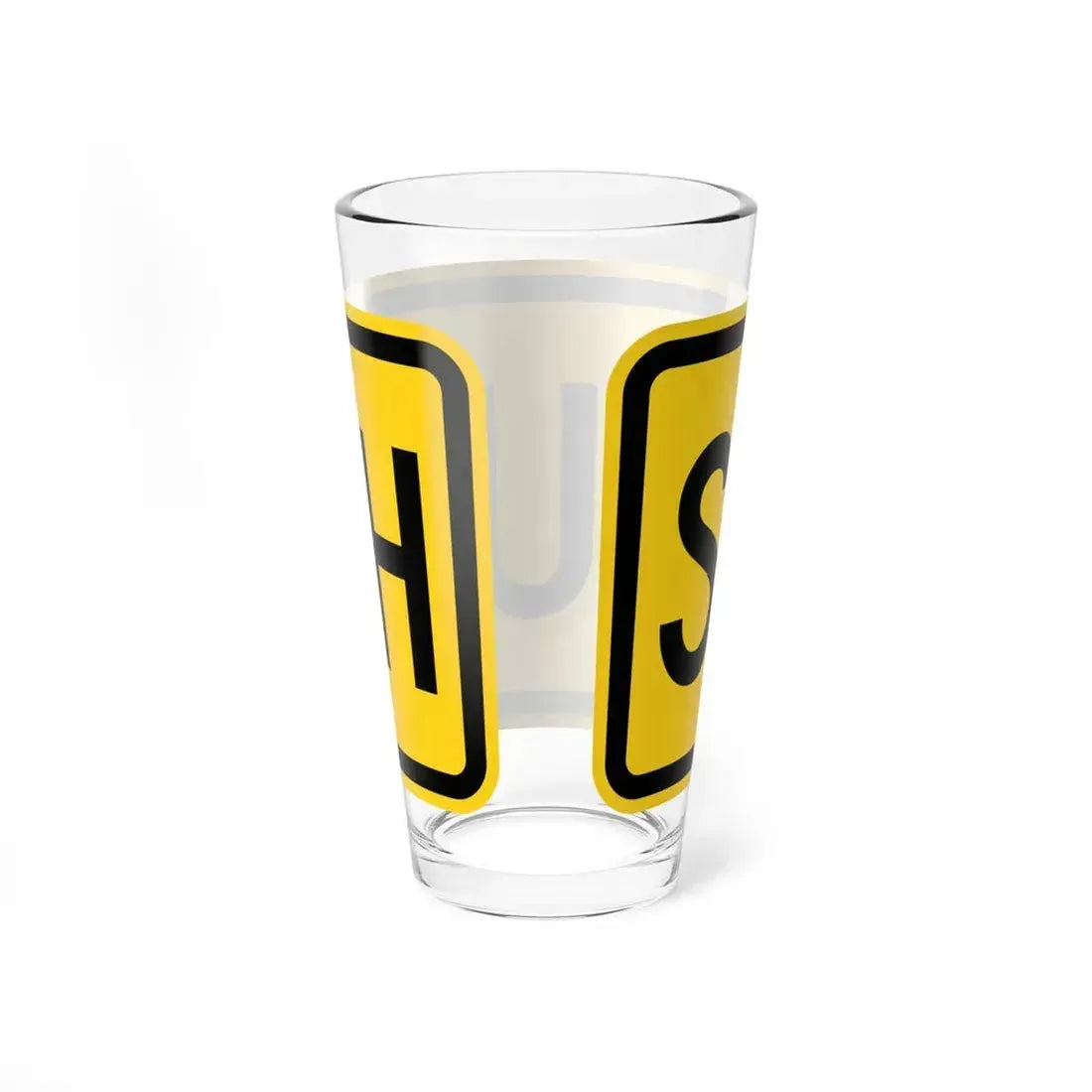 South plate small Wyoming (Wyoming) (Road Sign) Pint Glass 16oz - Go Mug Yourself