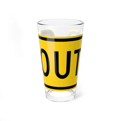 South plate small Wyoming (Wyoming) (Road Sign) Pint Glss 16oz 16oz - Go Mug Yourself