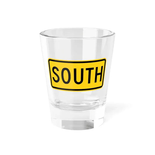 South plate small Wyoming (Wyoming) (Road Sign) Shot Glass 1.5oz 1.5oz - Go Mug Yourself