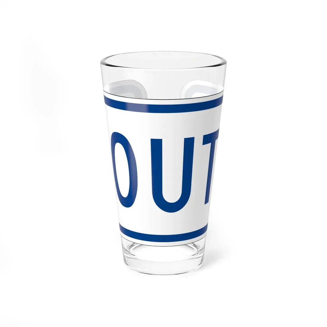 South plate South Carolina (South Carolina) (Road Sign) Pint Glass 16oz 16oz - Go Mug Yourself