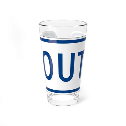 South plate South Carolina (South Carolina) (Road Sign) Pint Glass 16oz 16oz - Go Mug Yourself