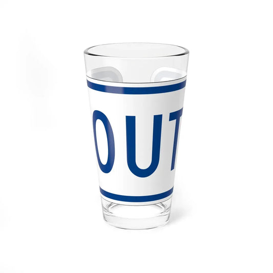 South plate South Carolina (South Carolina) (Road Sign) Pint Glass 16oz 16oz - Go Mug Yourself