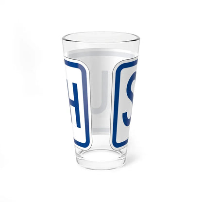 South plate South Carolina (South Carolina) (Road Sign) Pint Glass 16oz - Go Mug Yourself