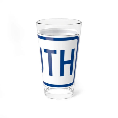 South plate South Carolina (South Carolina) (Road Sign) Pint Glass 16oz - Go Mug Yourself