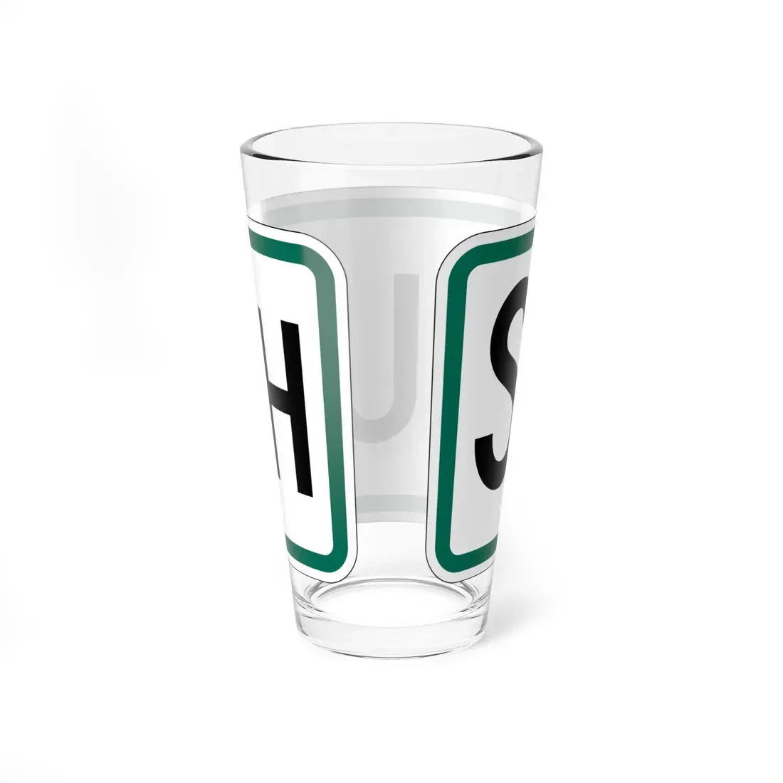 South plate South Dakota (South Dakota) (Road Sign) Pint Glass 16oz - Go Mug Yourself