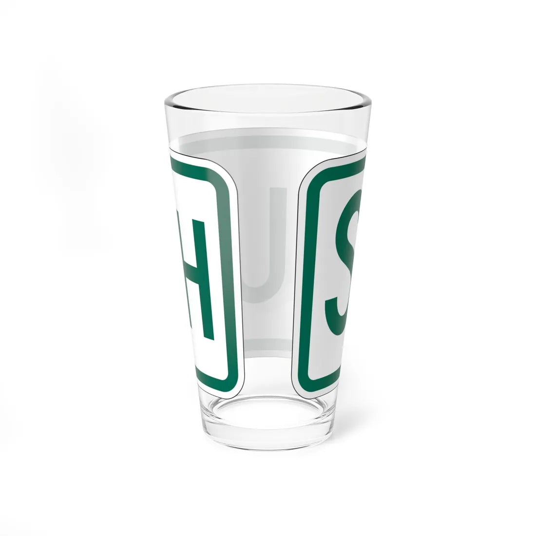 South plate Vermont (Vermont) (Road Sign) Pint Glass 16oz - Go Mug Yourself