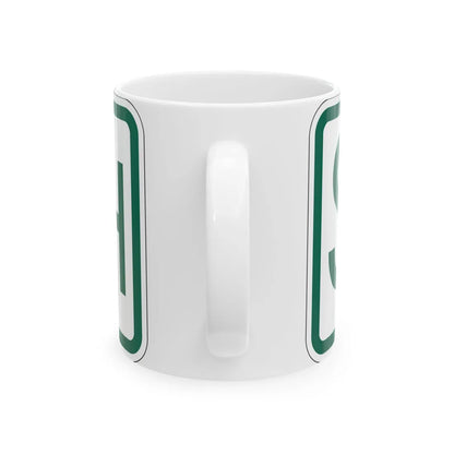 South plate Vermont (Vermont) (Road Sign) White Coffee Mug - Go Mug Yourself