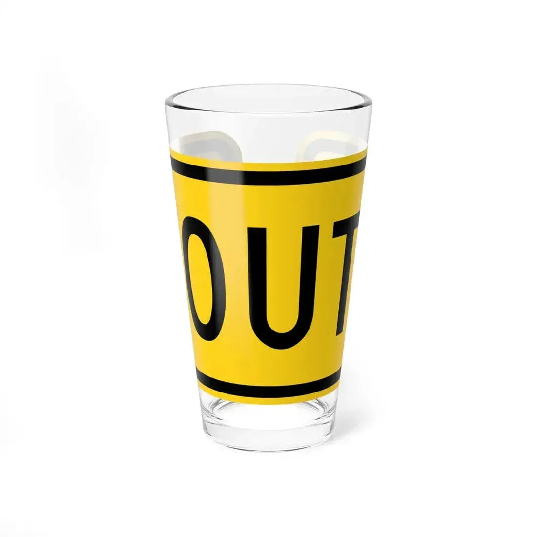 South plate Wyoming (Wyoming) (Road Sign) Pint Glass 16oz 16oz - Go Mug Yourself
