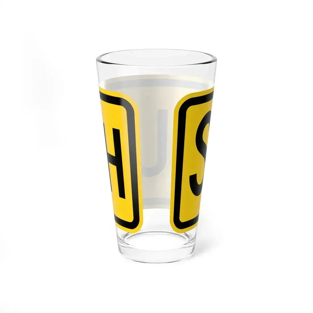 South plate Wyoming (Wyoming) (Road Sign) Pint Glass 16oz - Go Mug Yourself