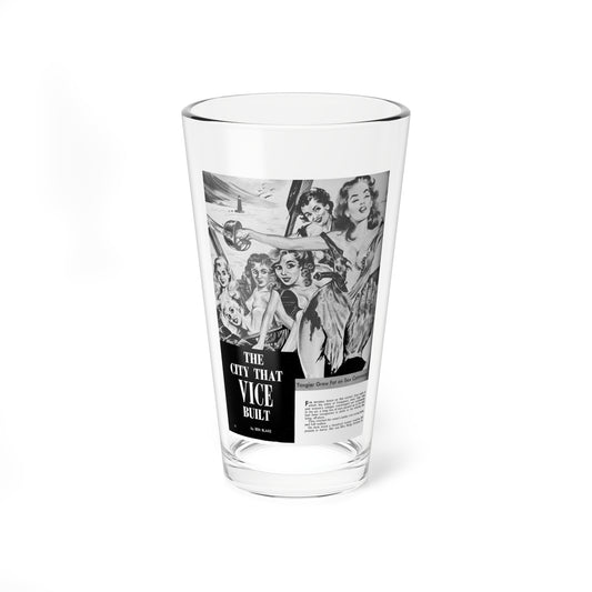 South-Sea-Stories-November-1962-3 (Magazine Illustration) Pint Glass 16oz-16oz-Go Mug Yourself