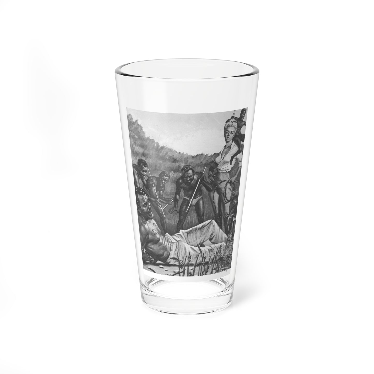 South-Sea-Stories-October-1961-1 (Magazine Illustration) Pint Glass 16oz-16oz-Go Mug Yourself