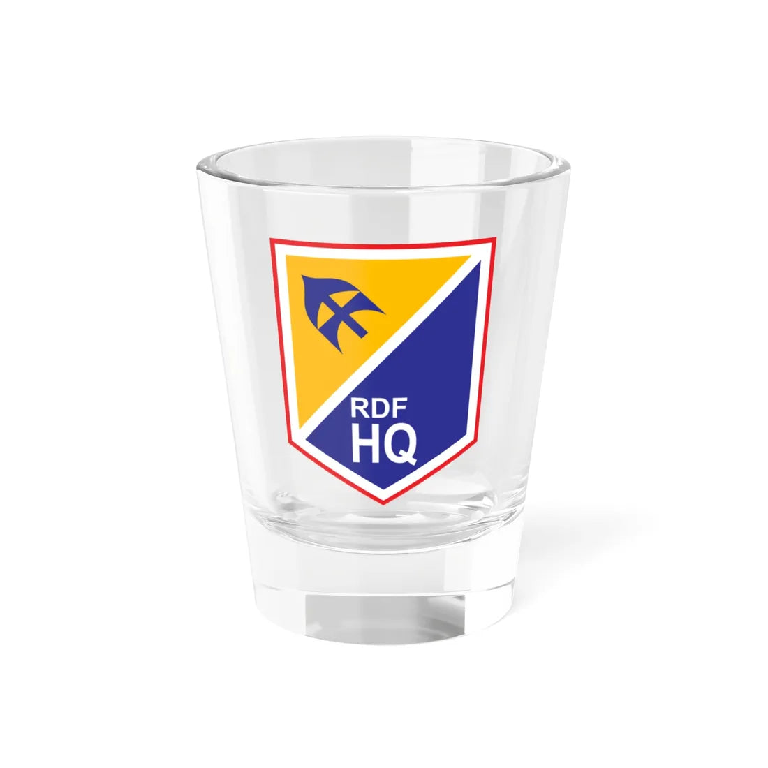 Southern Brigade RDF HQ (Ireland) (Coat of Arms) Shot Glass 1.5oz 1.5oz - Go Mug Yourself