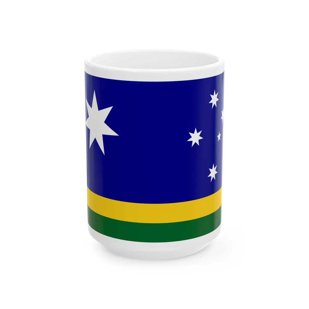 Southern Field Australian Flag Proposal (Australia) White Coffee Mug 15oz - Go Mug Yourself