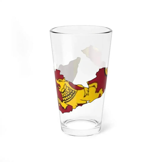 Southern Province Flag-map (Sri Lanka) Pint Glass 16oz 16oz - Go Mug Yourself