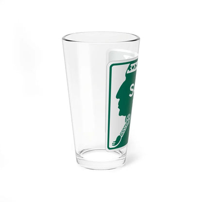 Southern Tier Expressway (New York) (Road Sign) Pint Glass 16oz - Go Mug Yourself