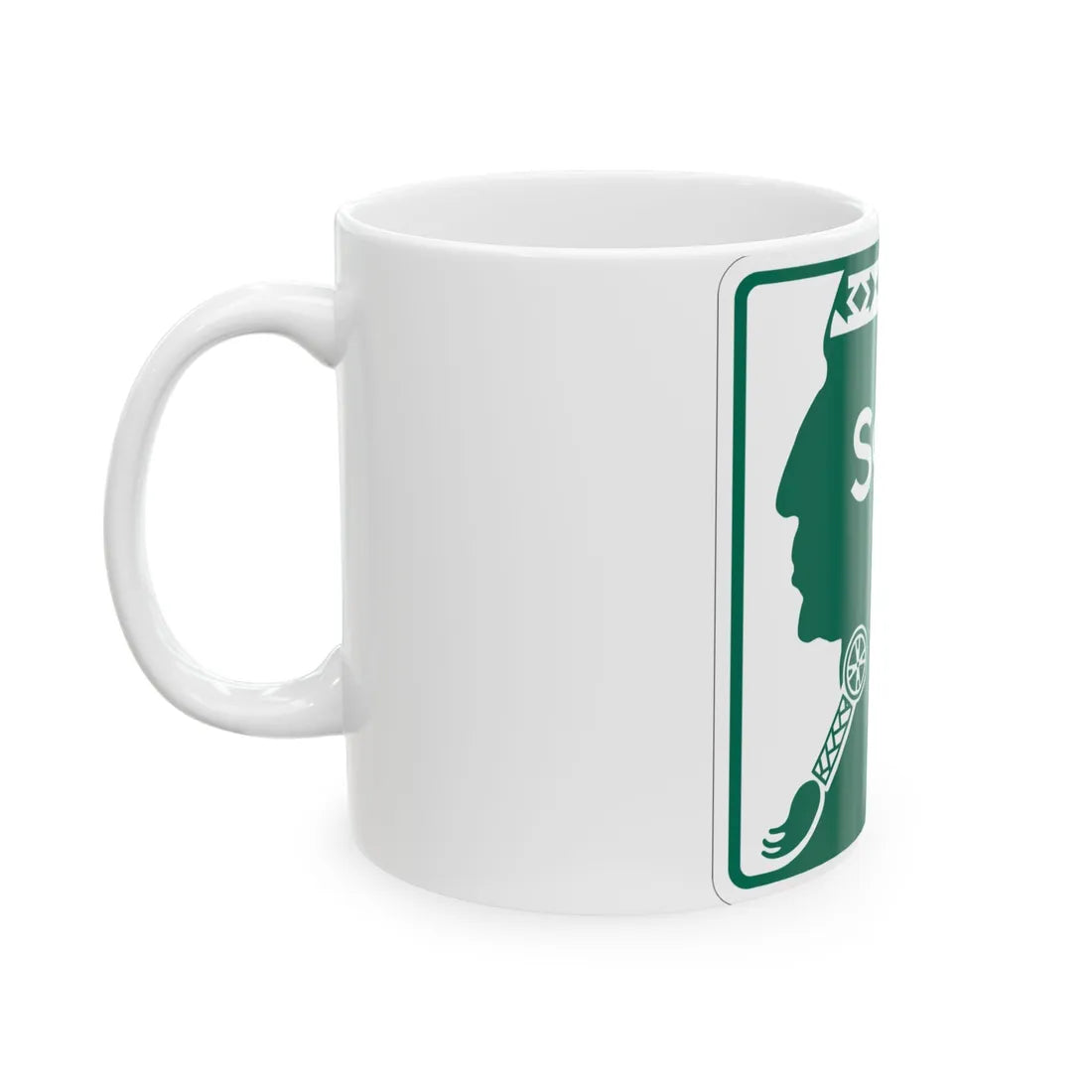 Southern Tier Expressway (New York) (Road Sign) White Coffee Mug - Go Mug Yourself