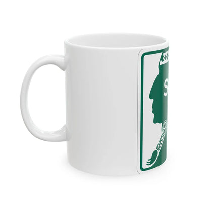 Southern Tier Expressway (New York) (Road Sign) White Coffee Mug - Go Mug Yourself