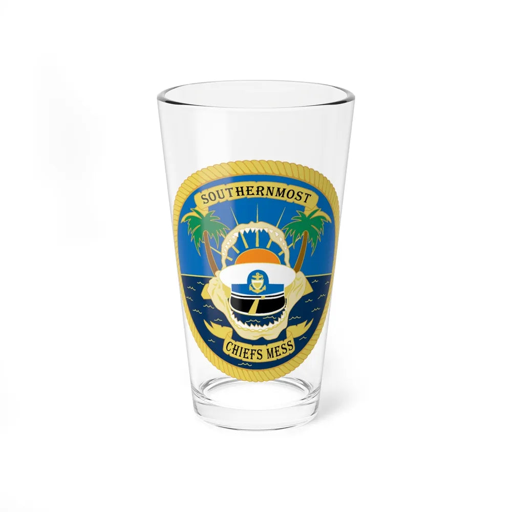 SOUTHERNMOST Chiefs Mess (U.S. Coast Guard) Pint Glass 16oz-16oz-Go Mug Yourself