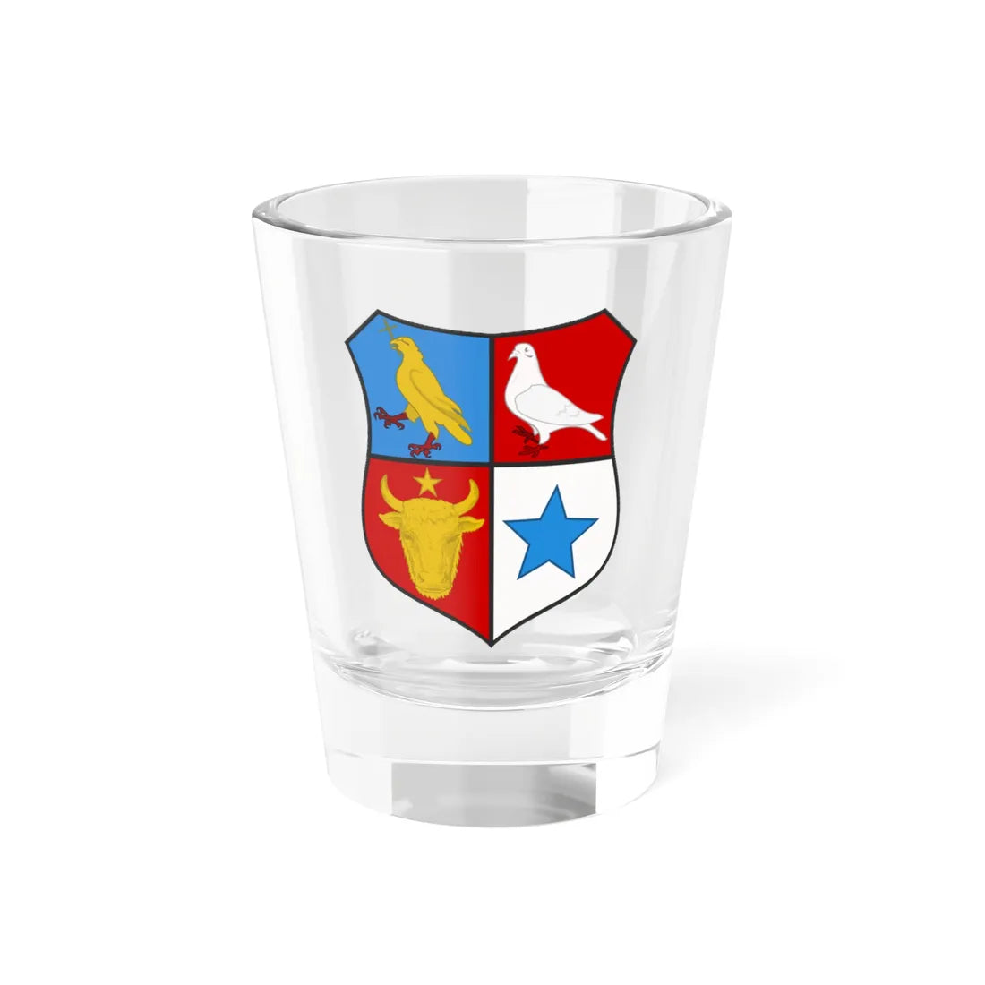 Soutzos arms Constantin M. Suțu version (Algeria) (Coat of Arms) Shot Glass 1.5oz 1.5oz - Go Mug Yourself