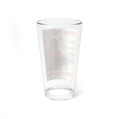 Soviet Era Poster 1 - Pint Glass 16oz-Go Mug Yourself