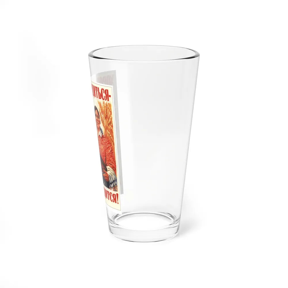 Soviet Era Poster 1 - Pint Glass 16oz-Go Mug Yourself