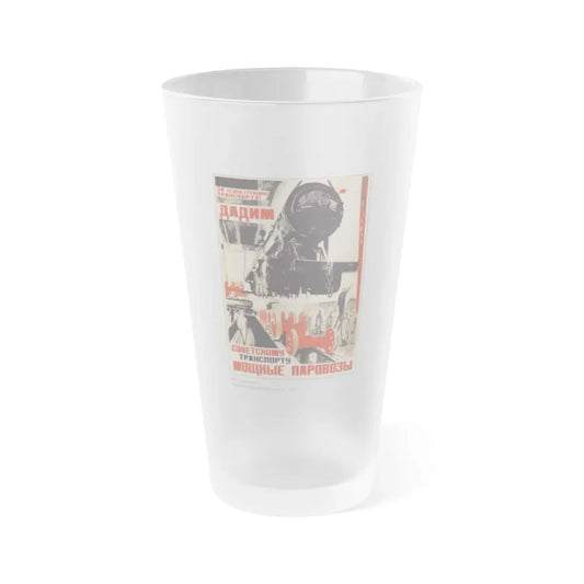 Soviet Era Poster 100 - Frosted Pint Glass 16oz Default Title - Go Mug Yourself