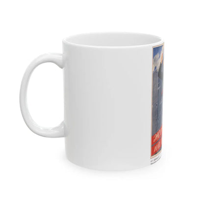 Soviet Era Poster 103 - White Coffee Mug-Go Mug Yourself