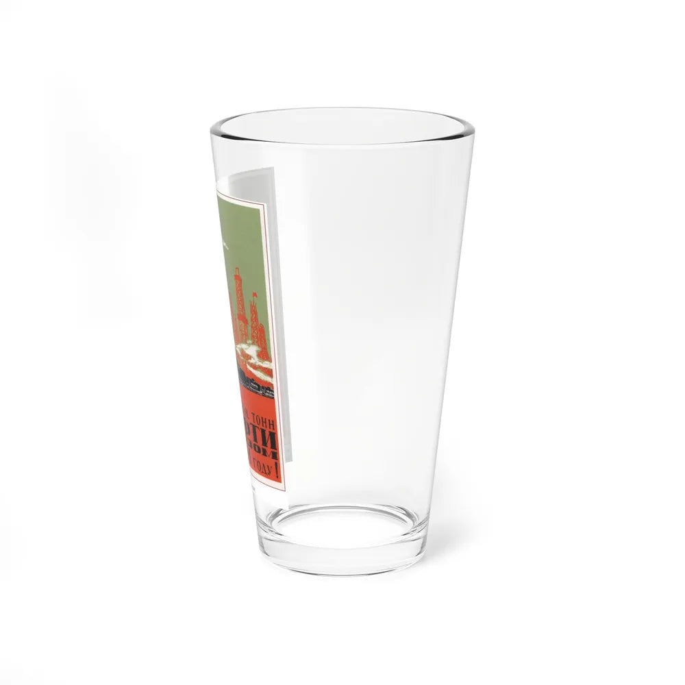 Soviet Era Poster 104 - Pint Glass 16oz-Go Mug Yourself