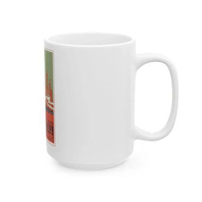 Soviet Era Poster 104 - White Coffee Mug - Go Mug Yourself